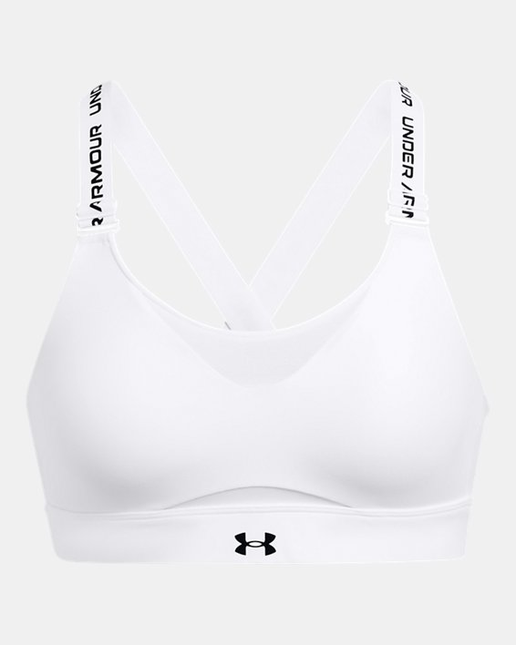 Women's UA Infinity 2.0 High Sports Bra in White image number 4